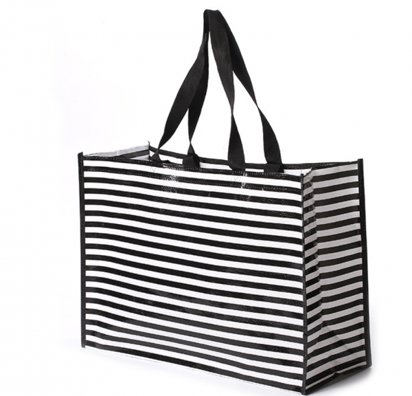 Custom Waterproof PP woven tote bag PP shopping bag colorful glossy laminated