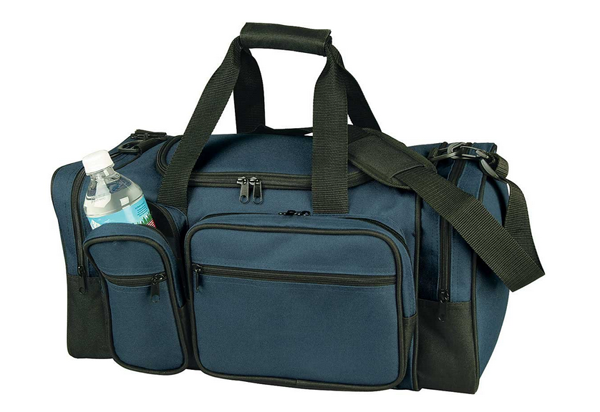 Water resistant fold-able oxford rip-stop travel bag for team with Shoes Compartment logo custom