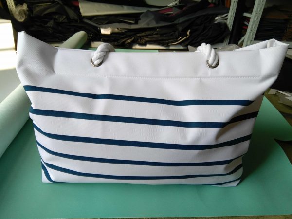 Stripe Canvas Tote Bag