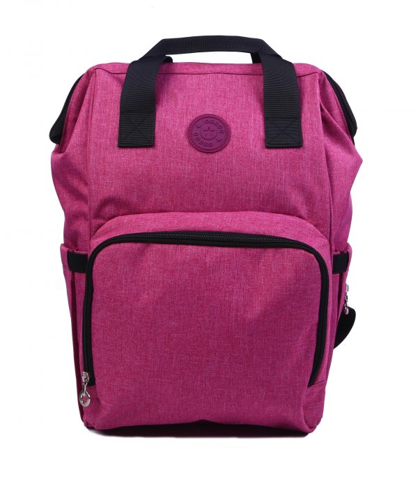 Waterproof Diaper Bag Backpack, Multi function Travel Back Pack Maternity Baby Changing Bags, Large Capacity carmine