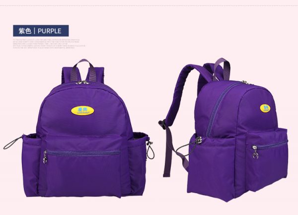 Custom purple adult Diaper Bag Backpack