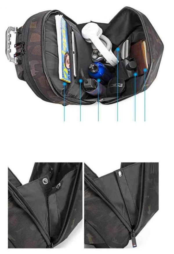 Waterproof and anti-tear large laptop bag 15 inch carry backpack EVA Hard surface