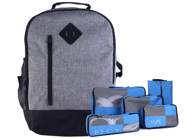 Snowflake Laptop Backpack Canvas Sports Bag