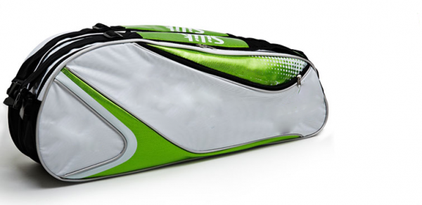 Custom waterproof Tennis Racket Carrying Bag with Accessory Compartment and Adjustable Shoulder Strap sport bag