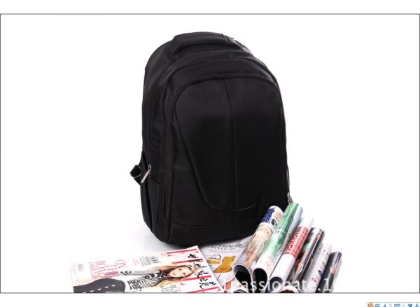 Waterproof black laptop bag with wheels trolley laptop backpack 15 inch 17 inch