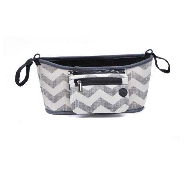 Universal Baby double Stroller Organizer Deluxe Diaper Caddy Bag with Storage Pockets and cup holder