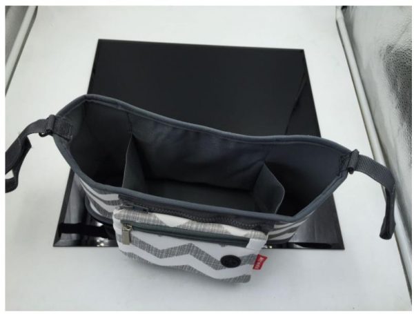 Universal Baby double Stroller Organizer Deluxe Diaper Caddy Bag with Storage Pockets and cup holder