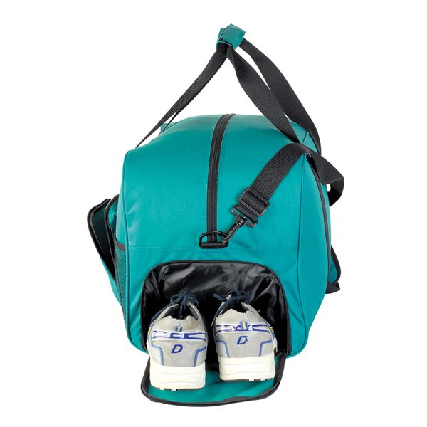 Custom high quality black nylon travel sports duffel bag