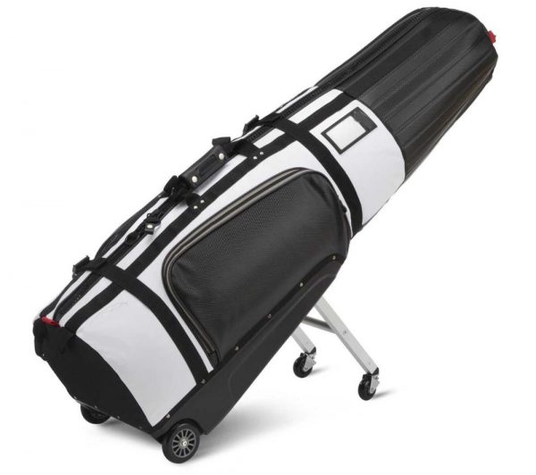 Long Soft-Sided Golf Travel Bag - Heavy Duty 600D Polyester Oxford Wear-Resistant, Excellent Zipper Universal Size with Wheels