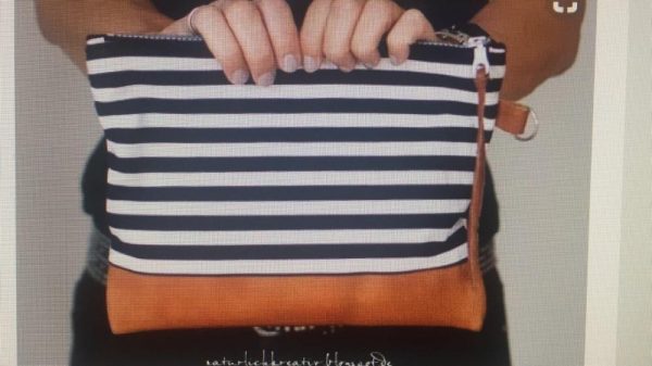 Stripe Canvas Tote Bag