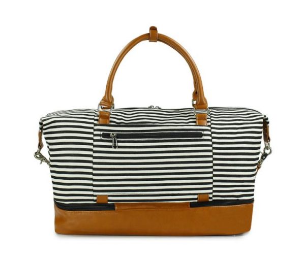 Custom wholesale fold-able travel canvas sports duffel bag tote style with big compartment