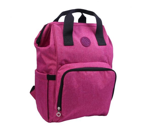 Waterproof Diaper Bag Backpack, Multi function Travel Back Pack Maternity Baby Changing Bags, Large Capacity carmine
