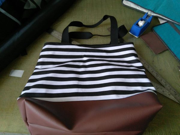 Custom Large capacity Stripe Cotton women's tote beach bag various printing for choice