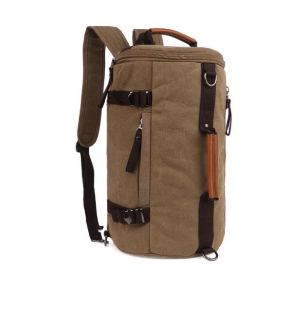 35L canvas Carry on Backpack, Flight Approved Compression Travel Pack Cabin Bag, Duffel Hiking Backpack