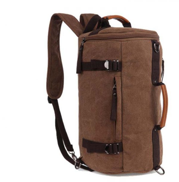 35L canvas Carry on Backpack, Flight Approved Compression Travel Pack Cabin Bag, Duffel Hiking Backpack