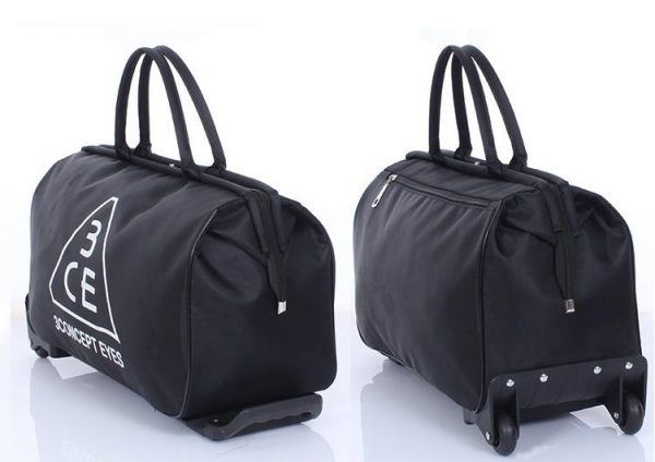 Custom lady travel bag with wheels