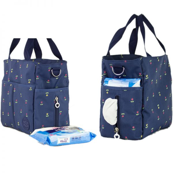 Hot selling lady small tote bag custom women oxford printed hand bag