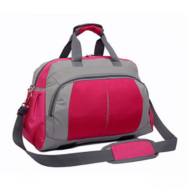 Custom high quality black nylon travel sports duffel bag