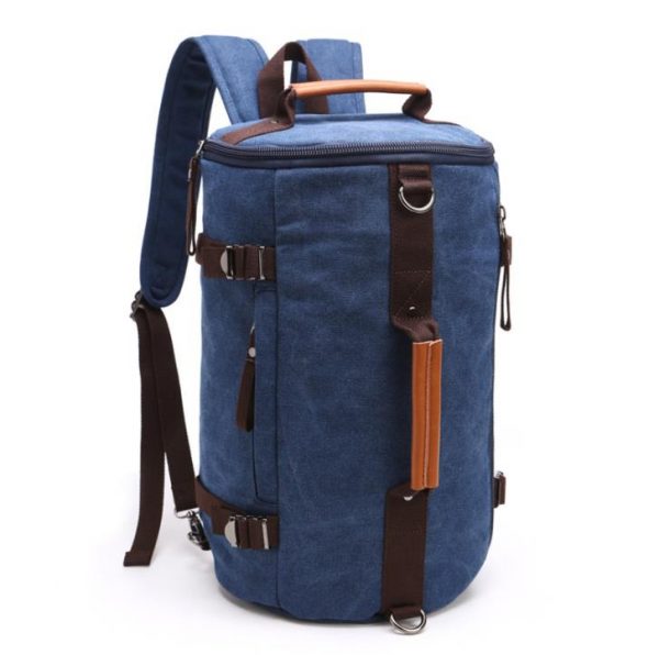 35L canvas Carry on Backpack, Flight Approved Compression Travel Pack Cabin Bag, Duffel Hiking Backpack