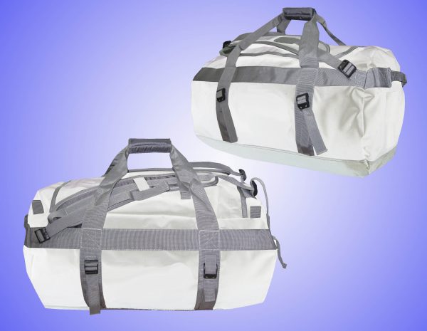 Custom Waterproof PVC Tarpaulin Duffel Bag backpack padded shoulder straps