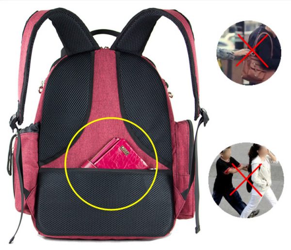 Custom High quality big compartment travel diaper backpack diaper bag travel
