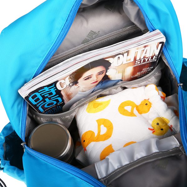 Sky Blue Diaper Bag Backpack, For Mother Multi-function Maternity Nappy Baby Travel Bags For Mummy