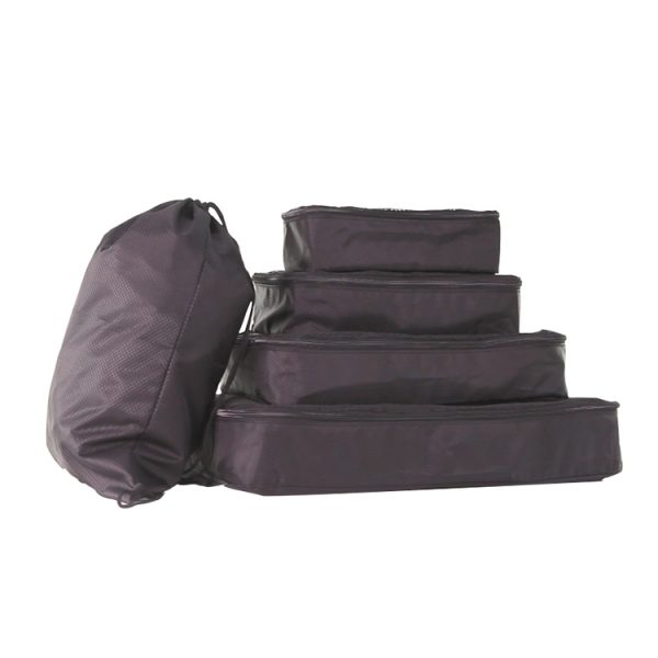 Factory custom 5 Set Packing Cubes Travel Organizers with Laundry Bag and shoes bag