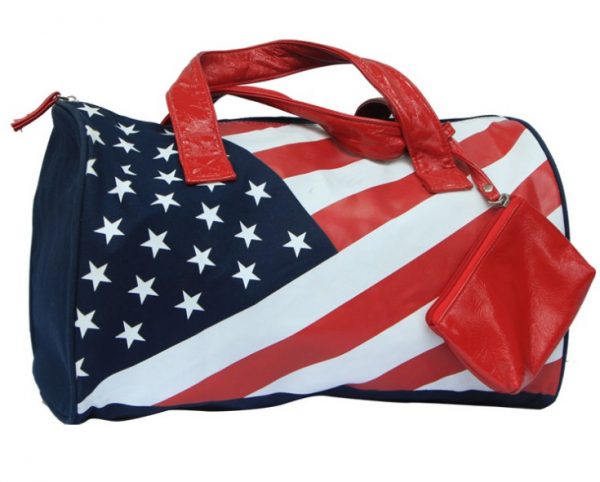 Factory made colorful PU leather handbag travel duffel bag