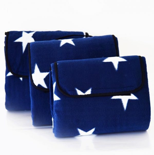 Custom waterproof cotton picnic mat in camping mat with big pocket