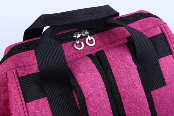 Waterproof Diaper Bag Backpack, Multi function Travel Back Pack Maternity Baby Changing Bags, Large Capacity carmine