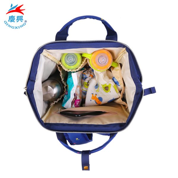 Custom waterproof wholesale Baby Diaper bag with Changing Pad