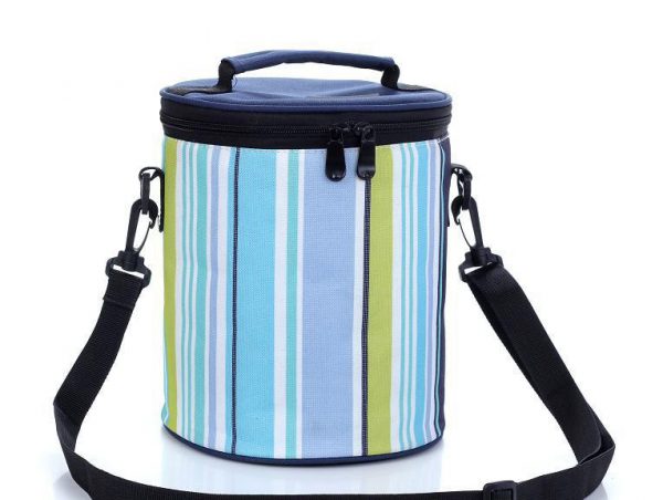 Custom barrel  Insulated Lunch bag thermal Food Bag box double compartments