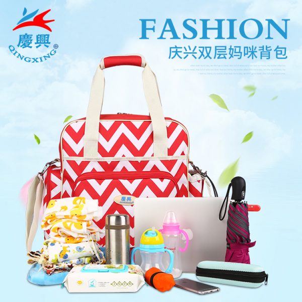 Custom mummy bag waterproof travel baby diaper bag backpacks multi function tote mommy backpack baby travel diaper bag