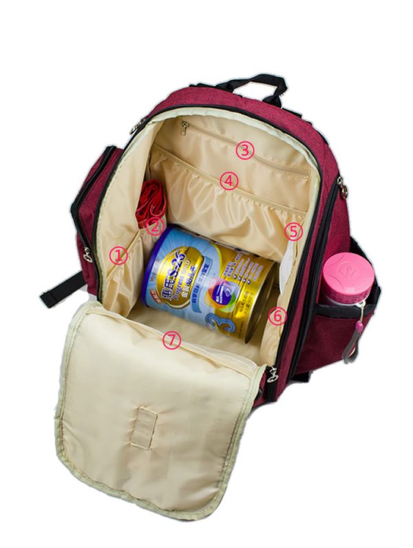 Custom High quality big compartment travel diaper backpack diaper bag travel